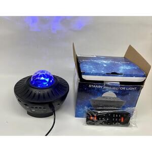 Starry Projector Light with Bluetooth Speaker Open Box Tested Working Condition